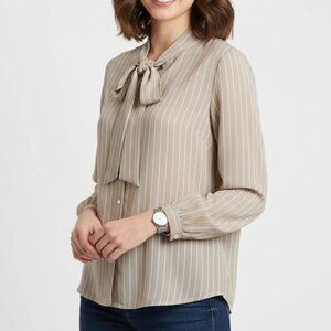 Vintage Givenchy for Chesa Striped Blouse Womens Size 4